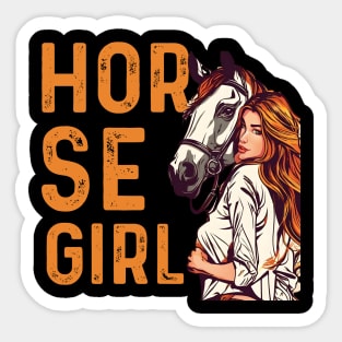 Horse Girl - Just A Girl Who Loves Horses, Horseback Riding Sticker